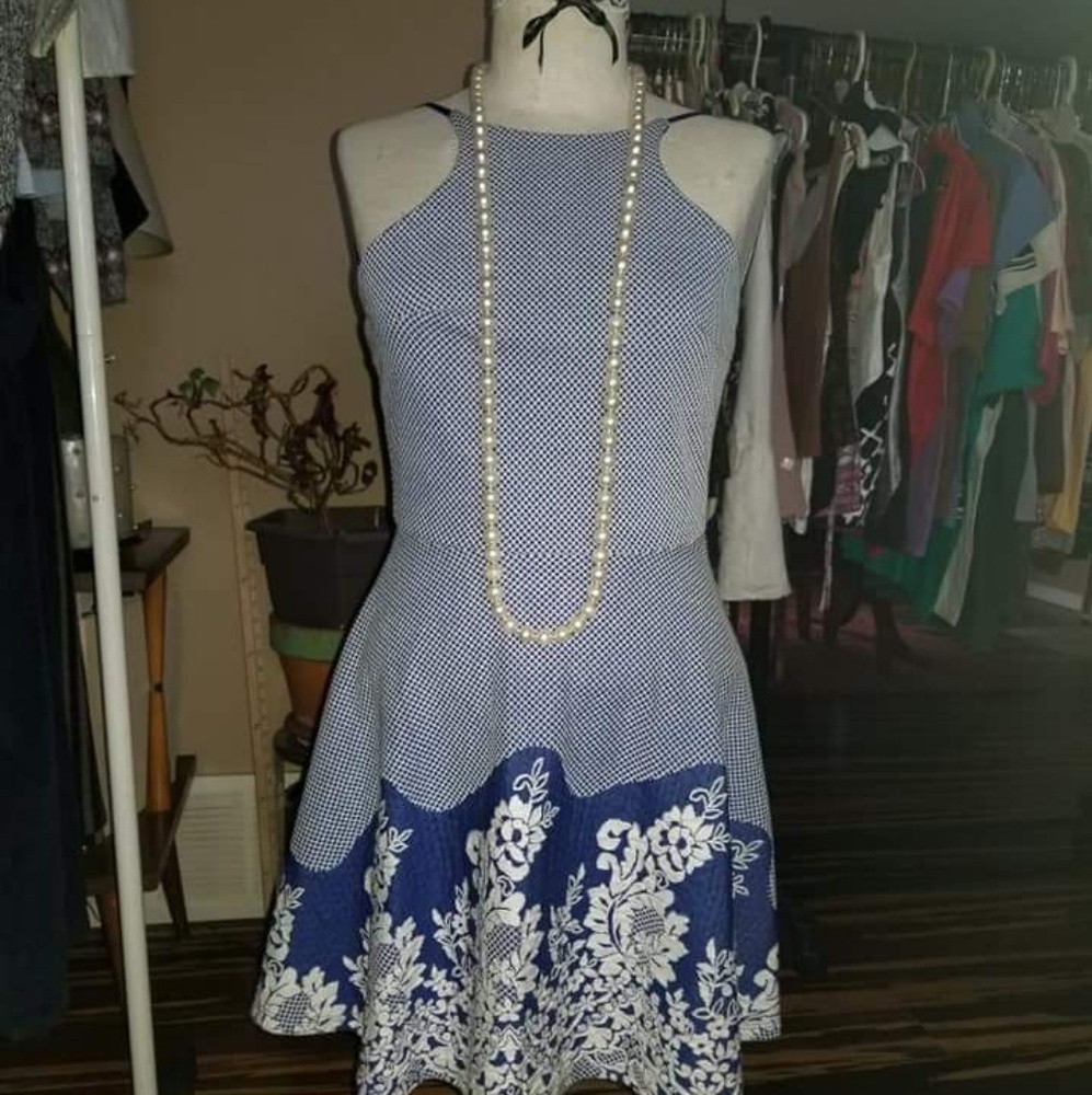 Blue dress